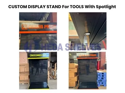 Soporte de exhibición de foco personalizado para herramientas